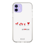 スリムプロテクションケース［ ELLE - Let who love me follow me - ホワイト ］