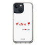 スリムプロテクションケース［ ELLE - Let who love me follow me - ホワイト ］