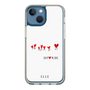 スリムプロテクションケース［ ELLE - Let who love me follow me - ホワイト ］