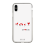 スリムプロテクションケース［ ELLE - Let who love me follow me - ホワイト ］