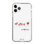 スリムプロテクションケース［ ELLE - Let who love me follow me - ホワイト ］