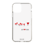 スリムプロテクションケース［ ELLE - Let who love me follow me - ホワイト ］