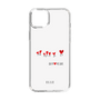 スリムプロテクションケース［ ELLE - Let who love me follow me - ホワイト ］