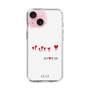 スリムプロテクションケース［ ELLE - Let who love me follow me - ホワイト ］