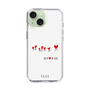 スリムプロテクションケース［ ELLE - Let who love me follow me - ホワイト ］