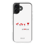 スリムプロテクションケース［ ELLE - Let who love me follow me - ホワイト ］