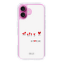 スリムプロテクションケース［ ELLE - Let who love me follow me - ホワイト ］