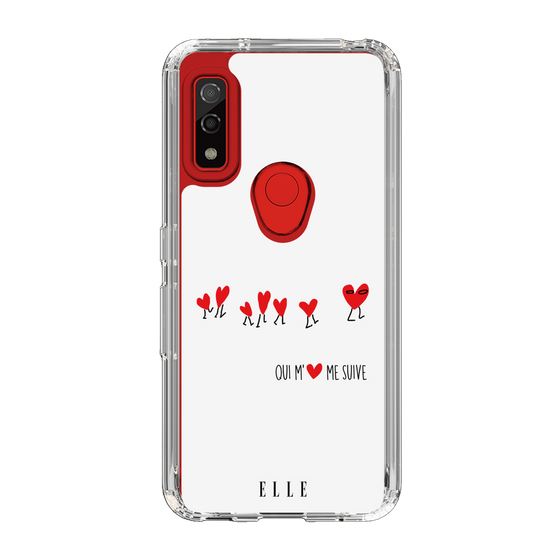 スリムプロテクションケース［ ELLE - Let who love me follow me - ホワイト ］