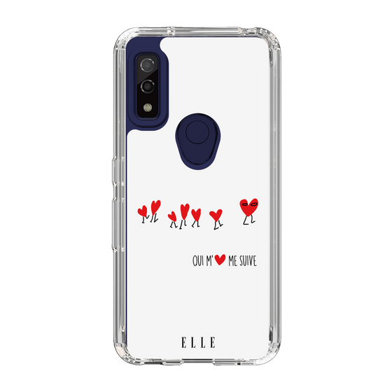 スリムプロテクションケース［ ELLE - Let who love me follow me - ホワイト ］
