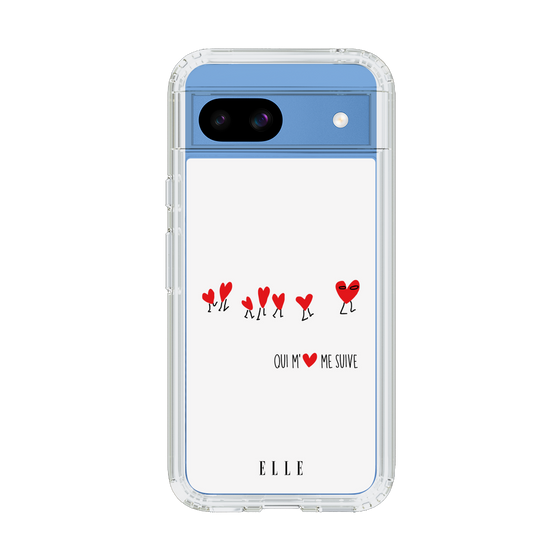 スリムプロテクションケース［ ELLE - Let who love me follow me - ホワイト ］