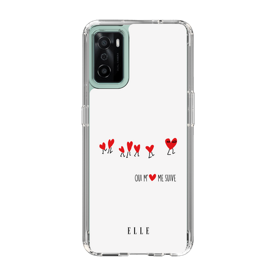 スリムプロテクションケース［ ELLE - Let who love me follow me - ホワイト ］