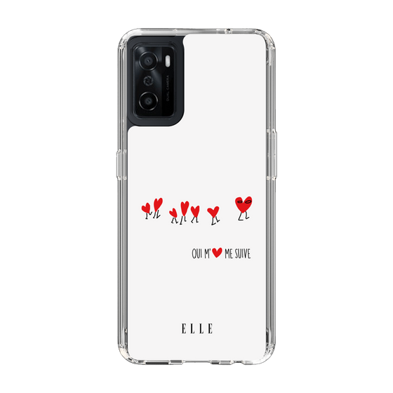 スリムプロテクションケース［ ELLE - Let who love me follow me - ホワイト ］
