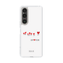 スリムプロテクションケース［ ELLE - Let who love me follow me - ホワイト ］