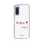 スリムプロテクションケース［ ELLE - Let who love me follow me - ホワイト ］