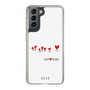 スリムプロテクションケース［ ELLE - Let who love me follow me - ホワイト ］