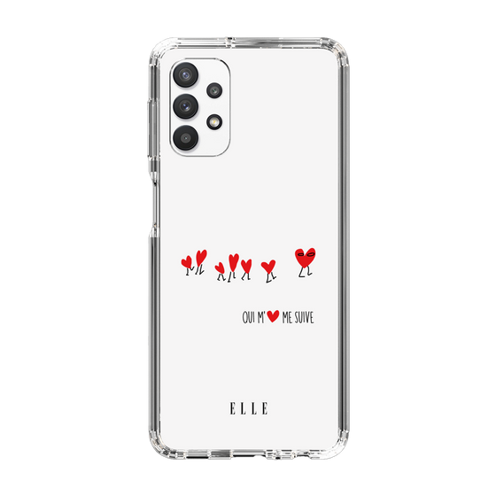 スリムプロテクションケース［ ELLE - Let who love me follow me - ホワイト ］