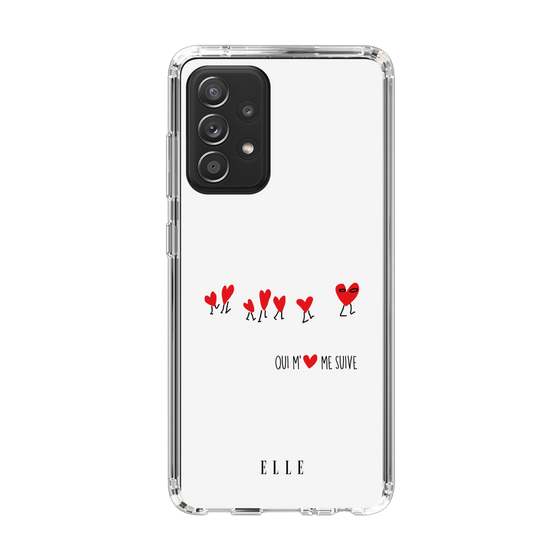 スリムプロテクションケース［ ELLE - Let who love me follow me - ホワイト ］