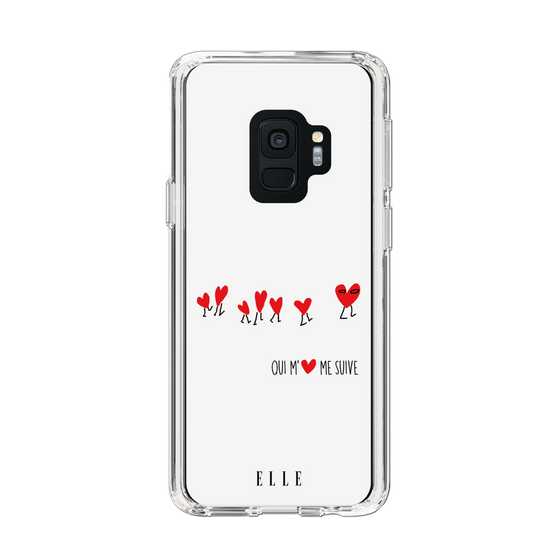 スリムプロテクションケース［ ELLE - Let who love me follow me - ホワイト ］