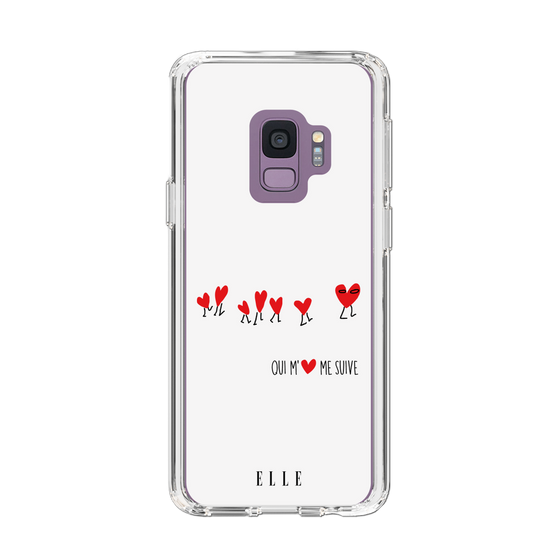 スリムプロテクションケース［ ELLE - Let who love me follow me - ホワイト ］