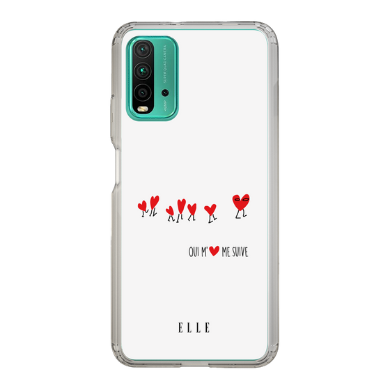 スリムプロテクションケース［ ELLE - Let who love me follow me - ホワイト ］