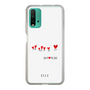 スリムプロテクションケース［ ELLE - Let who love me follow me - ホワイト ］