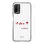 スリムプロテクションケース［ ELLE - Let who love me follow me - ホワイト ］
