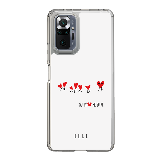 スリムプロテクションケース［ ELLE - Let who love me follow me - ホワイト ］