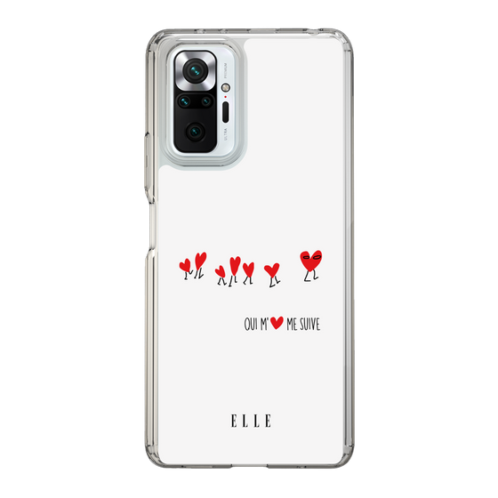 スリムプロテクションケース［ ELLE - Let who love me follow me - ホワイト ］