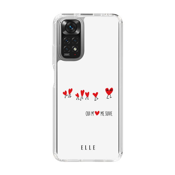 スリムプロテクションケース［ ELLE - Let who love me follow me - ホワイト ］