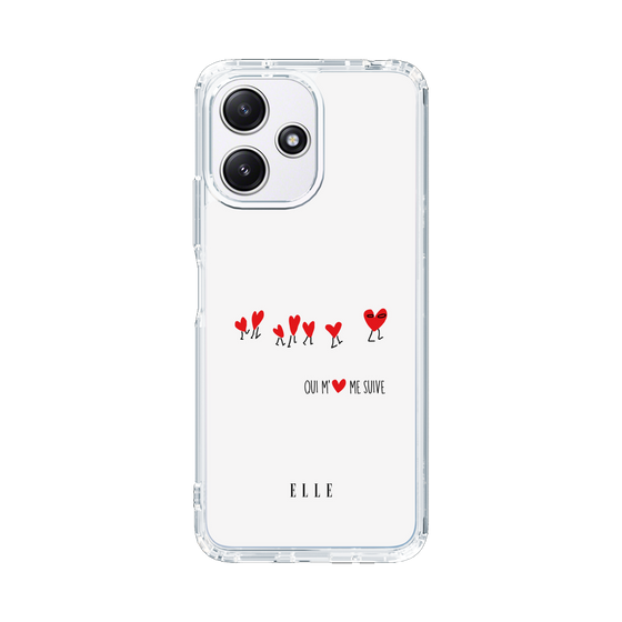 スリムプロテクションケース［ ELLE - Let who love me follow me - ホワイト ］