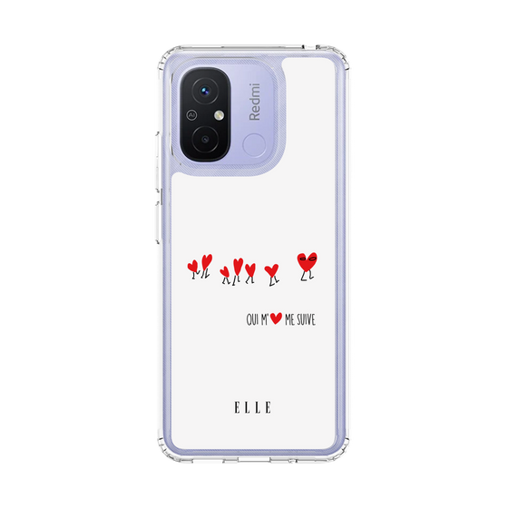 スリムプロテクションケース［ ELLE - Let who love me follow me - ホワイト ］