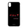 スリムプロテクションケース［ ELLE - Let who love me follow me - ブラック ］