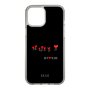 スリムプロテクションケース［ ELLE - Let who love me follow me - ブラック ］