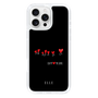 スリムプロテクションケース［ ELLE - Let who love me follow me - ブラック ］