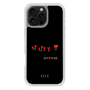 スリムプロテクションケース［ ELLE - Let who love me follow me - ブラック ］
