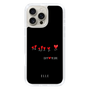スリムプロテクションケース［ ELLE - Let who love me follow me - ブラック ］
