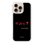 スリムプロテクションケース［ ELLE - Let who love me follow me - ブラック ］