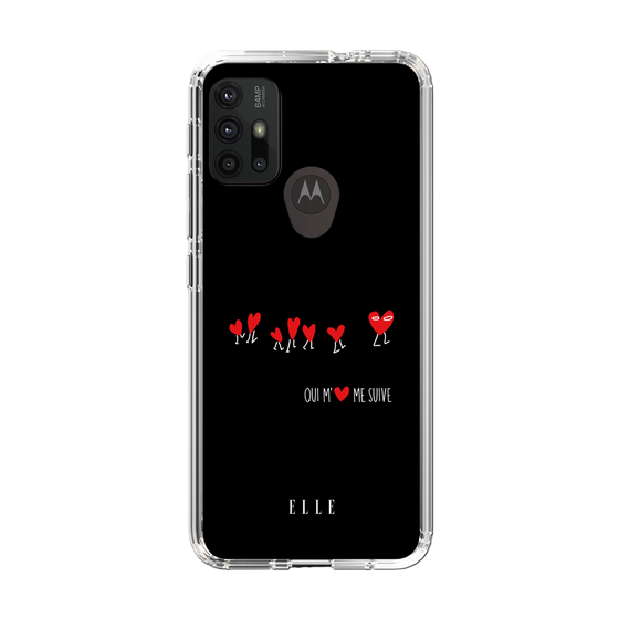 スリムプロテクションケース［ ELLE - Let who love me follow me - ブラック ］