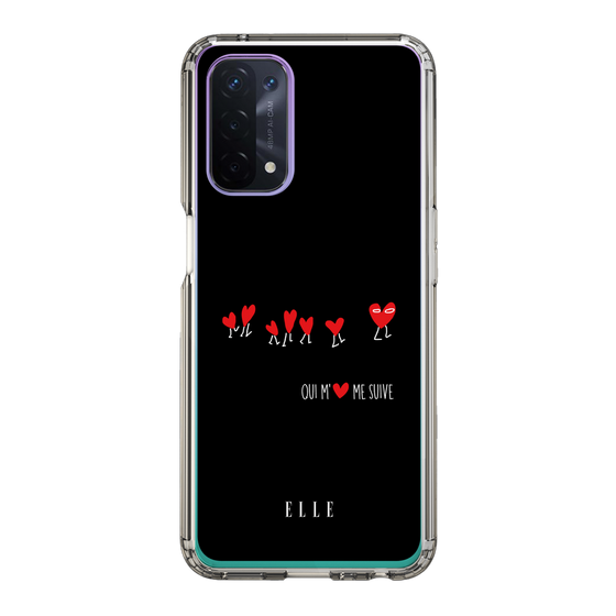 スリムプロテクションケース［ ELLE - Let who love me follow me - ブラック ］