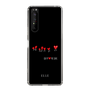 スリムプロテクションケース［ ELLE - Let who love me follow me - ブラック ］