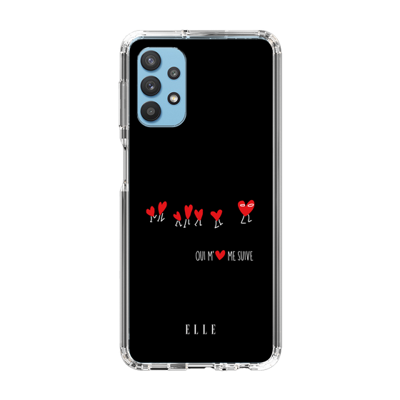 スリムプロテクションケース［ ELLE - Let who love me follow me - ブラック ］
