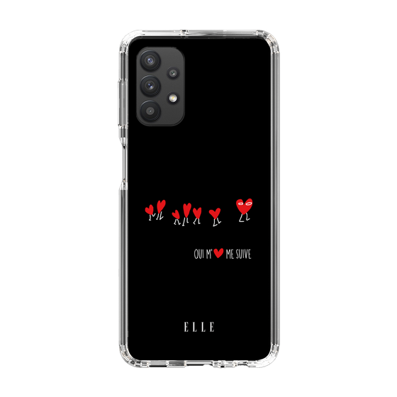スリムプロテクションケース［ ELLE - Let who love me follow me - ブラック ］