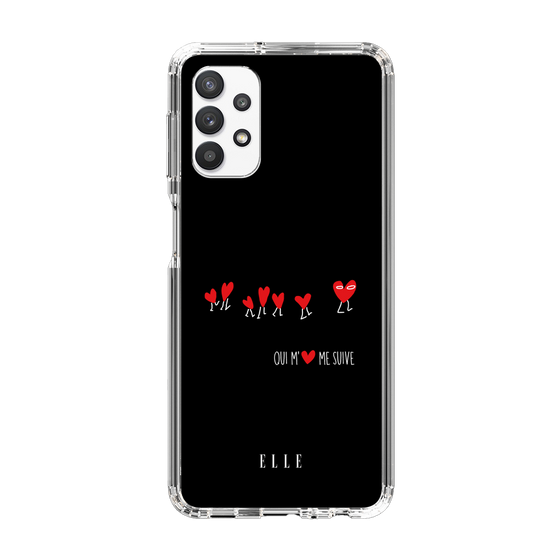 スリムプロテクションケース［ ELLE - Let who love me follow me - ブラック ］