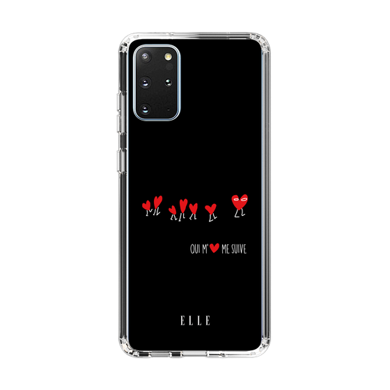 スリムプロテクションケース［ ELLE - Let who love me follow me - ブラック ］