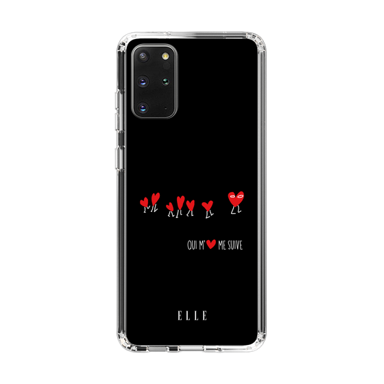 スリムプロテクションケース［ ELLE - Let who love me follow me - ブラック ］