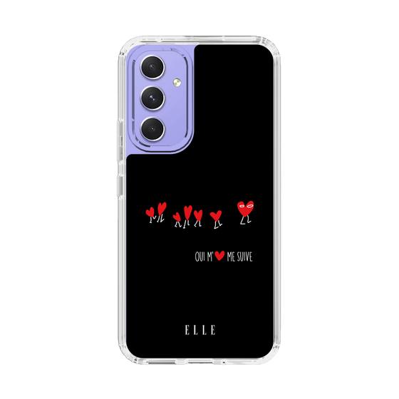 スリムプロテクションケース［ ELLE - Let who love me follow me - ブラック ］