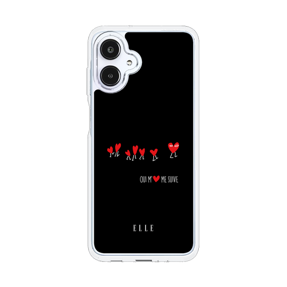 スリムプロテクションケース［ ELLE - Let who love me follow me - ブラック ］