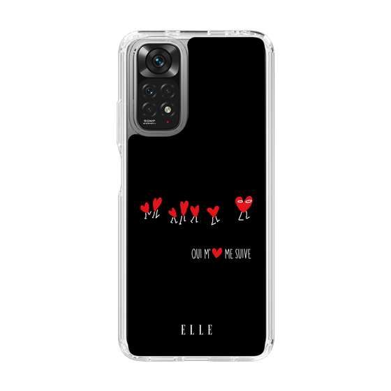 スリムプロテクションケース［ ELLE - Let who love me follow me - ブラック ］