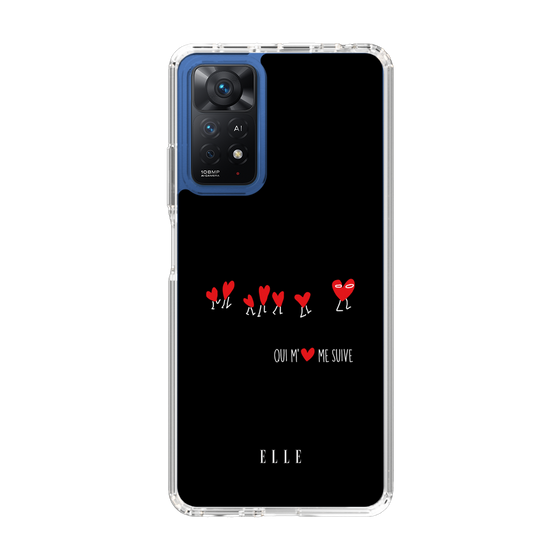 スリムプロテクションケース［ ELLE - Let who love me follow me - ブラック ］