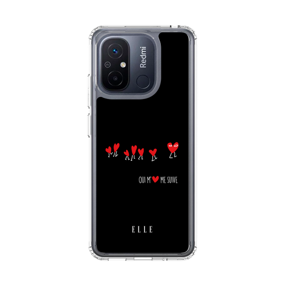 スリムプロテクションケース［ ELLE - Let who love me follow me - ブラック ］